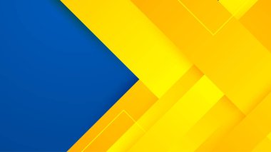 Soyut dinamik mavi ve sarı turuncu arkaplan