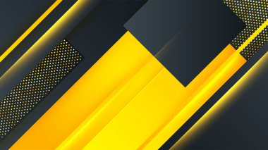 Siyah ve sarı modern arka plan