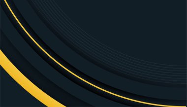 Modern soyut siyah ve sarı turuncu arka plan. Vektör soyut grafik tasarım sancak deseni sunum arkaplan şablonu.