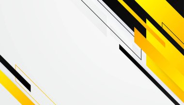 Modern soyut siyah ve sarı turuncu arka plan. Vektör soyut grafik tasarım sancak deseni sunum arkaplan şablonu.