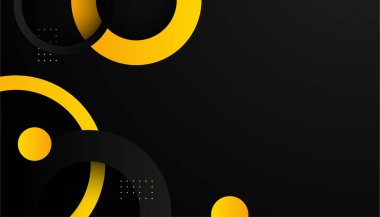 Modern soyut siyah ve sarı turuncu arka plan. Vektör soyut grafik tasarım sancak deseni sunum arkaplan şablonu.