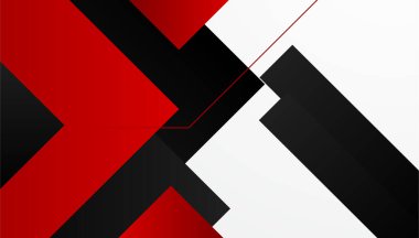 Modern kırmızı ve siyah soyut arka plan, iş kurumsal ve basit minimalist profesyonel kavram. Vektör soyut grafik tasarım sancak deseni sunum arkaplan şablonu.