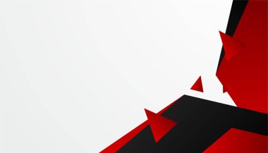 Modern kırmızı ve siyah soyut arka plan, iş kurumsal ve basit minimalist profesyonel kavram. Vektör soyut grafik tasarım sancak deseni sunum arkaplan şablonu.