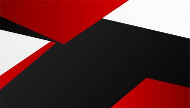 Modern kırmızı ve siyah soyut arka plan, iş kurumsal ve basit minimalist profesyonel kavram. Vektör soyut grafik tasarım sancak deseni sunum arkaplan şablonu.