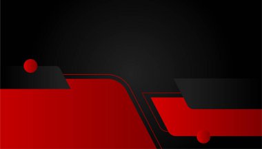 Modern kırmızı ve siyah soyut arka plan, iş kurumsal ve basit minimalist profesyonel kavram. Vektör soyut grafik tasarım sancak deseni sunum arkaplan şablonu.