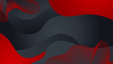 Modern kırmızı ve siyah soyut arka plan, iş kurumsal ve basit minimalist profesyonel kavram. Vektör soyut grafik tasarım sancak deseni sunum arkaplan şablonu.