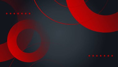 Modern kırmızı ve siyah soyut arka plan, iş kurumsal ve basit minimalist profesyonel kavram. Vektör soyut grafik tasarım sancak deseni sunum arkaplan şablonu.