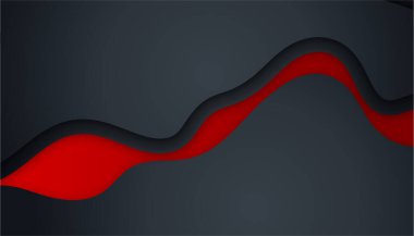 Modern kırmızı ve siyah soyut arka plan, iş kurumsal ve basit minimalist profesyonel kavram. Vektör soyut grafik tasarım sancak deseni sunum arkaplan şablonu.