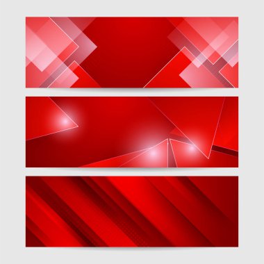 Modern soyut eğimli koyu kırmızı pankart arkaplanı