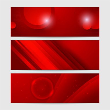 Modern soyut eğimli koyu kırmızı pankart arkaplanı