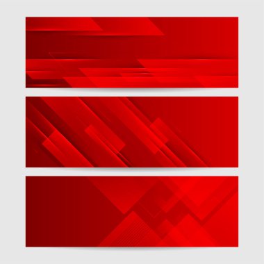Soyut kırmızı afiş arkaplan tasarımı 3D örtüşen katman ve geometrik dalga şekilli vektör çizimi. Çokgen soyut arkaplan, doku, reklam düzeni ve web sayfası