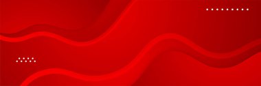 Soyut kırmızı pankart arkaplanı. Vektör soyut grafik tasarım sancak deseni sunum arkaplan şablonu.