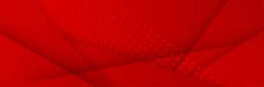 Soyut kırmızı pankart arkaplanı. Vektör soyut grafik tasarım sancak deseni sunum arkaplan şablonu.
