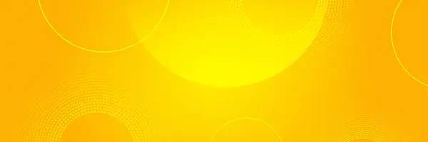 Banner Amarelo Alaranjado Moderno Formas Geométricas Fundo Tecnologia Abstrata Corporativa — Vetor de Stock
