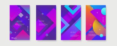 Sunum tasarımı kavramı için modern kırmızı arkaplan