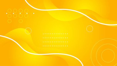 Turuncu sarı arka plan. Soyut turuncu desenli poster gradyan şablonu. Vektör soyut grafik tasarım sancak deseni sunum arkaplan şablonu.