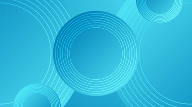 Çemberli soyut mavi arkaplan