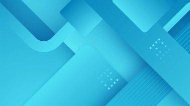 Sunum tasarımı için soyut mavi arkaplan, kurumsal kapak, basit afiş