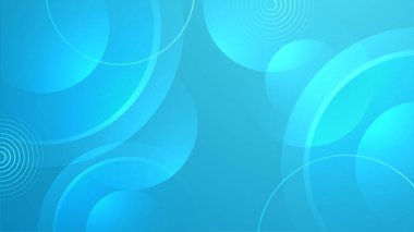 Çemberli soyut mavi arkaplan
