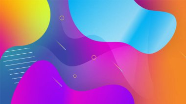 Modern renkli renkli soyut arka plan şablon tasarımı. Vektör soyut grafik tasarım sancak deseni sunum arkaplan şablonu.