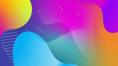 Modern renkli renkli soyut arka plan şablon tasarımı. Vektör soyut grafik tasarım sancak deseni sunum arkaplan şablonu.