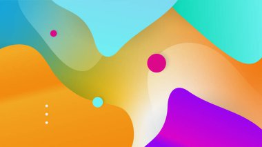 Modern renkli renkli soyut arka plan şablon tasarımı. Vektör soyut grafik tasarım sancak deseni sunum arkaplan şablonu.