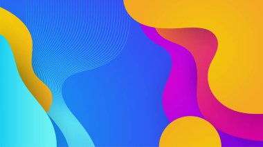 Modern renkli renkli soyut arka plan şablon tasarımı. Vektör soyut grafik tasarım sancak deseni sunum arkaplan şablonu.