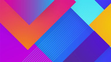 Modern renkli renkli soyut arka plan şablon tasarımı. Vektör soyut grafik tasarım sancak deseni sunum arkaplan şablonu.