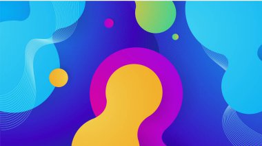 Modern renkli renkli soyut arka plan şablon tasarımı. Vektör soyut grafik tasarım sancak deseni sunum arkaplan şablonu.