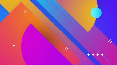 Modern renkli renkli soyut arka plan şablon tasarımı. Vektör soyut grafik tasarım sancak deseni sunum arkaplan şablonu.