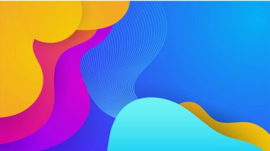 Modern renkli renkli soyut arka plan şablon tasarımı. Vektör soyut grafik tasarım sancak deseni sunum arkaplan şablonu.