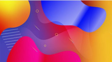 Modern renkli renkli soyut arka plan şablon tasarımı. Vektör soyut grafik tasarım sancak deseni sunum arkaplan şablonu.