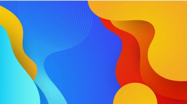 Modern renkli renkli soyut arka plan şablon tasarımı. Vektör soyut grafik tasarım sancak deseni sunum arkaplan şablonu.