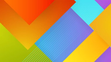 Modern renkli renkli soyut arka plan şablon tasarımı. Vektör soyut grafik tasarım sancak deseni sunum arkaplan şablonu.