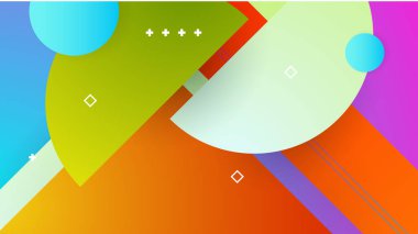 Modern renkli renkli soyut arka plan şablon tasarımı. Vektör soyut grafik tasarım sancak deseni sunum arkaplan şablonu.