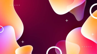 Modern renkli renkli soyut arka plan şablon tasarımı. Vektör soyut grafik tasarım sancak deseni sunum arkaplan şablonu.