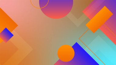 Modern renkli renkli soyut arka plan şablon tasarımı. Vektör soyut grafik tasarım sancak deseni sunum arkaplan şablonu.