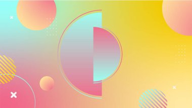 Modern renkli renkli soyut arka plan şablon tasarımı. Vektör soyut grafik tasarım sancak deseni sunum arkaplan şablonu.