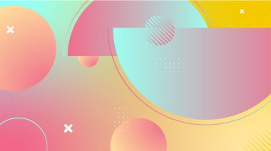 Modern renkli renkli soyut arka plan şablon tasarımı. Vektör soyut grafik tasarım sancak deseni sunum arkaplan şablonu.