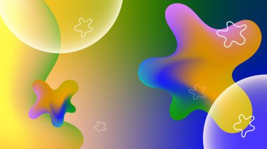 Modern renkli renkli soyut arka plan şablon tasarımı. Vektör soyut grafik tasarım sancak deseni sunum arkaplan şablonu.