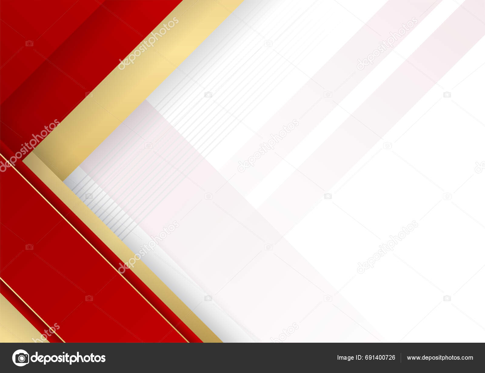 Modern Red White Abstract Background Business Presentation Design