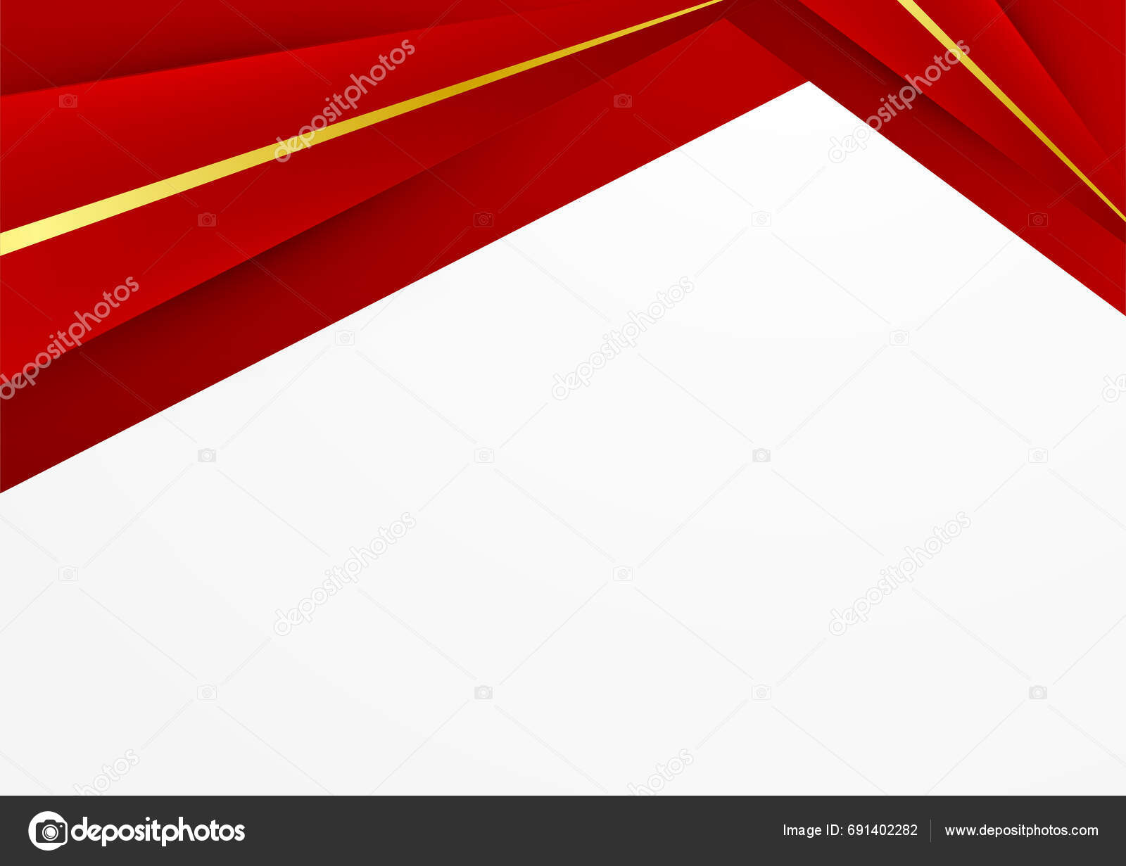 Modern Red White Abstract Background Business Presentation Design
