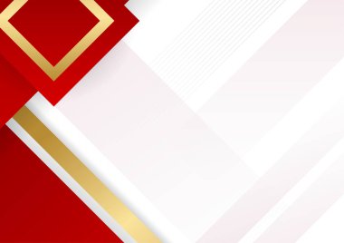 İş sunumu tasarım şablonu için modern kırmızı beyaz soyut arkaplan