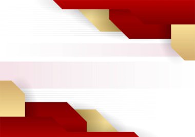 İş sunumu tasarım şablonu için modern kırmızı beyaz soyut arkaplan