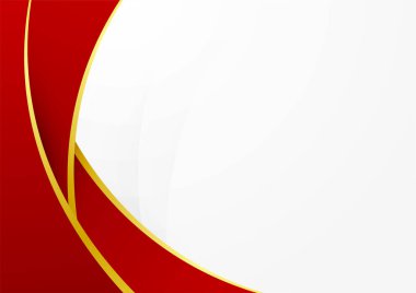 İş sunumu tasarım şablonu için modern kırmızı beyaz soyut arkaplan