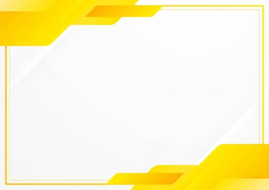 İş sunumu tasarım şablonu için modern turuncu beyaz soyut arkaplan