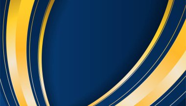 Soyut Mavi ve Altın Arkaplan