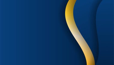 Soyut Mavi ve Altın Arkaplan