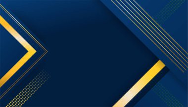 Soyut Mavi ve Altın Arkaplan