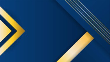 Soyut Mavi ve Altın Arkaplan